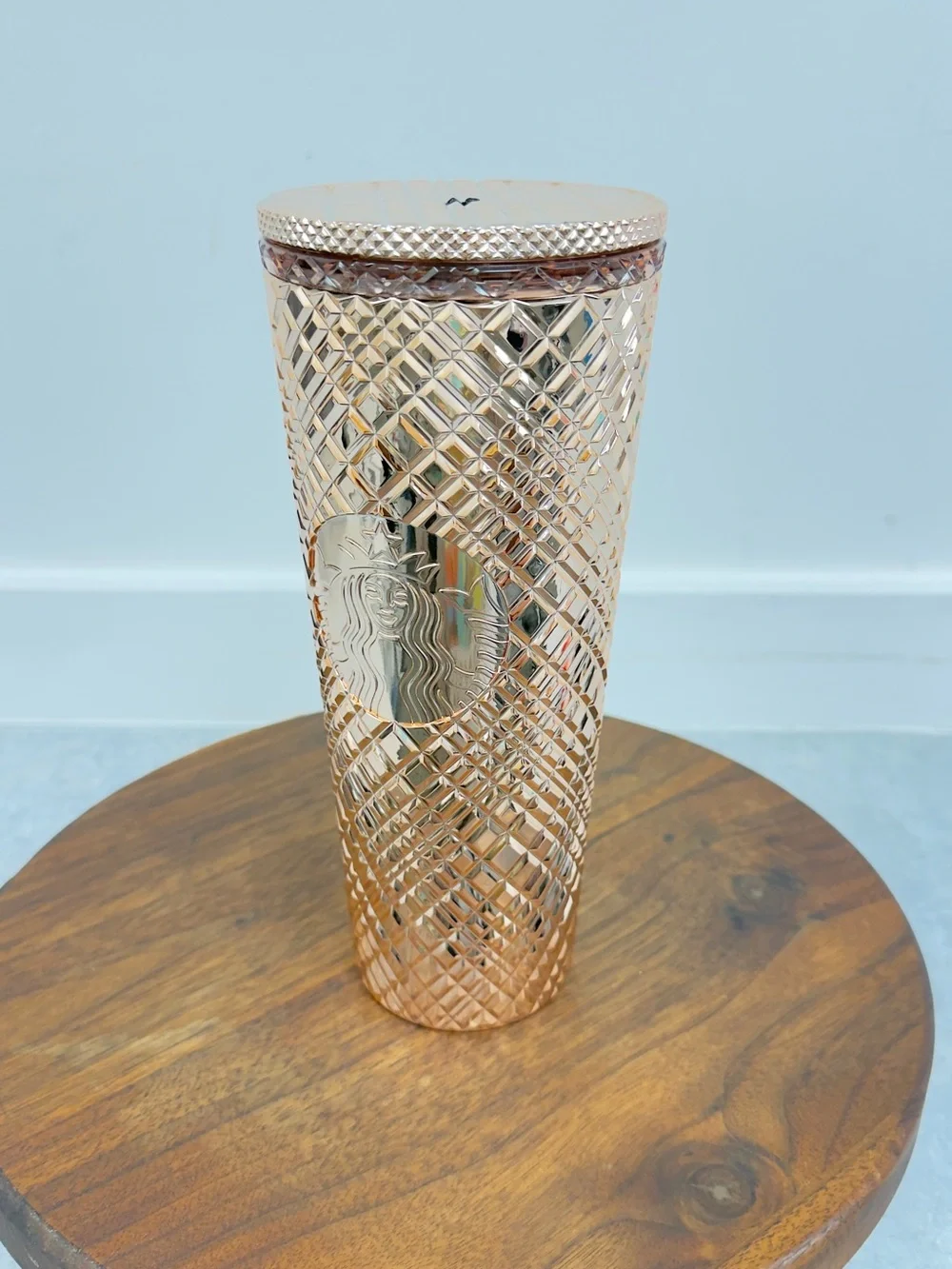 Starbucks Rose Gold Textured Tumbler‎